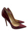 Jimmy Choo Shoe Size 40.5 Red & Black Python Pointed Toe Snake Skin Pumps Red & Black / 40.5