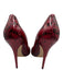 Jimmy Choo Shoe Size 40.5 Red & Black Python Pointed Toe Snake Skin Pumps Red & Black / 40.5