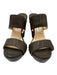 Jimmy Choo Shoe Size 40 Dark Brown Leather Upper Toe Strap Snake Embossed Pumps Dark Brown / 40