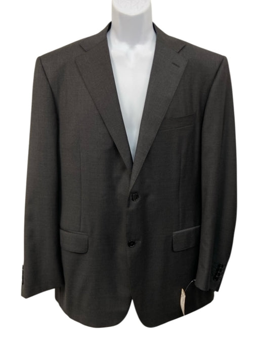 Canali Dark Gray Wool Solid 2 Button Men's Blazer Dark Gray / 56