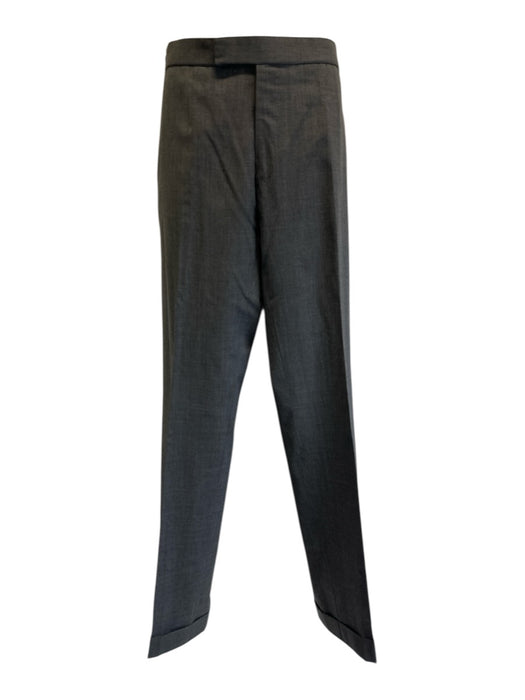 Ralph Lauren Purple Gray Wool Solid 2 Button Men's Suit Gray / 38R