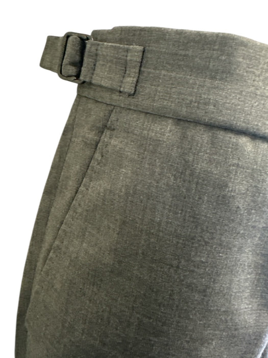 Ralph Lauren Purple Gray Wool Solid 2 Button Men's Suit Gray / 38R