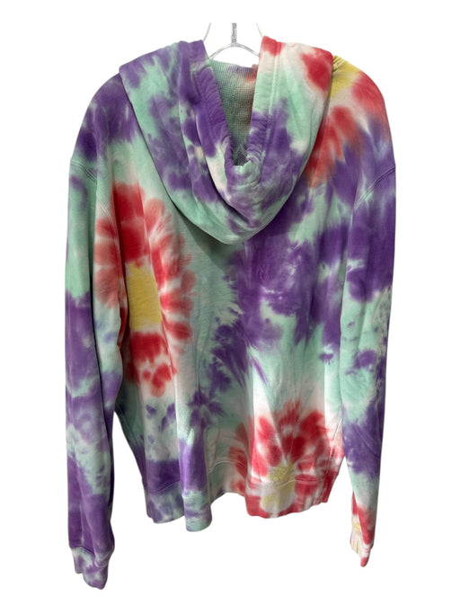 Billionaire Boys Club Size XL Red & Multi Cotton Tie Dye Hoodie Men's Jacket Red & Multi / XL