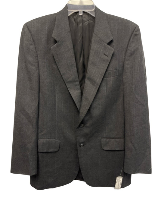 Burberrys Gray, Blue & Red Wool Striped 2 Button Men's Blazer Gray, Blue & Red / Est 40