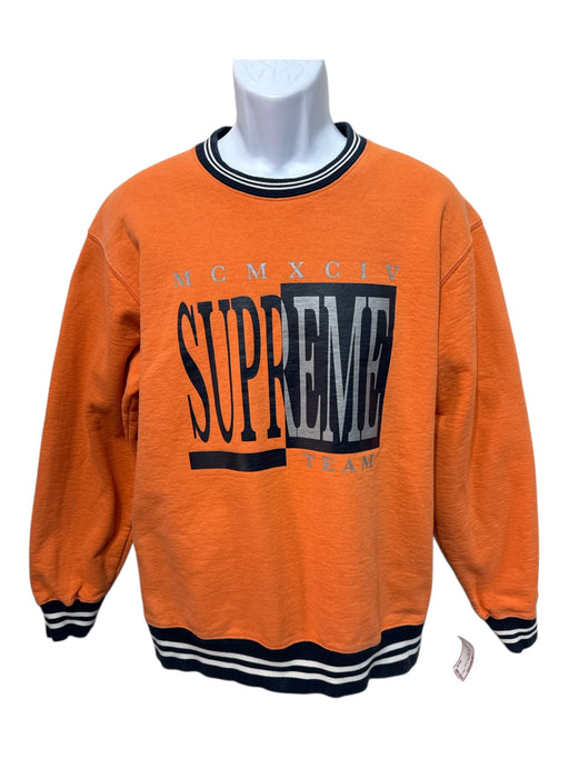 supreme Size L Orange & Multi Cotton Graphic Men's Long Sleeve Shirt Orange & Multi / L