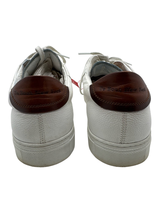 To Boot New York Shoe Size 9 AS IS White & Brown Leather Solid Men's Shoes White & Brown / 9