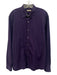 Burberry Size XXL Purple Cotton Solid Button Up Men's Long Sleeve Shirt Purple / XXL