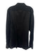 Canali Size XL Black Cotton Blend Solid Button Up Men's Long Sleeve Shirt Black / XL