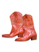 Free People Shoe Size 41 Red Leather Stitching Cowboy Boots Red / 41