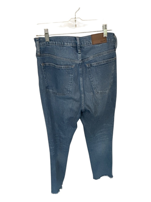 Madewell Size 28 Med Dark Wash Cotton Blend High Waist Straight Leg Jeans Med Dark Wash / 28