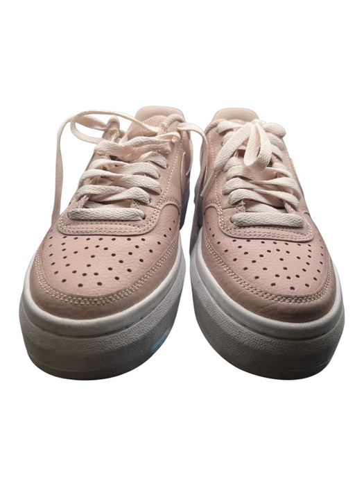Nike Shoe Size 5 Pink Manmade Material Lace Up Sneaker Logo Rubber Sole Shoes Pink / 5