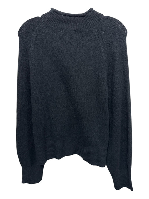 J Crew Size M Black Poliamide Mock Neck Long Sleeve Sweater Black / M