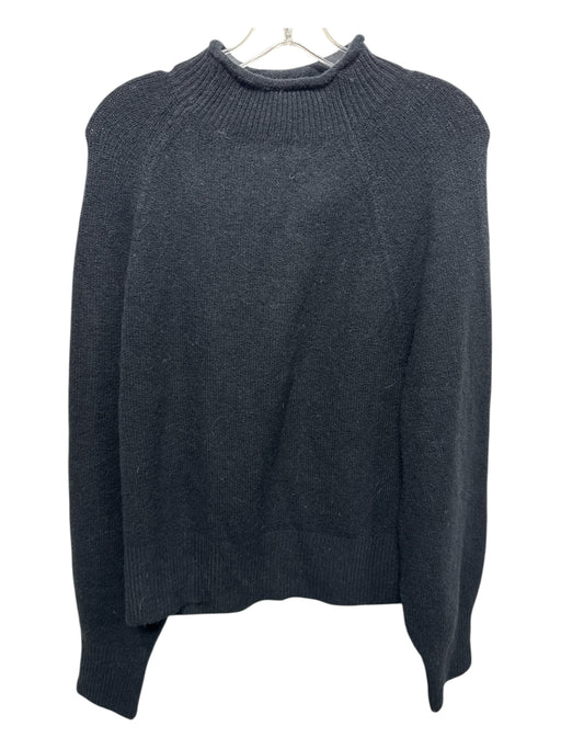 J Crew Size M Black Poliamide Mock Neck Long Sleeve Sweater Black / M