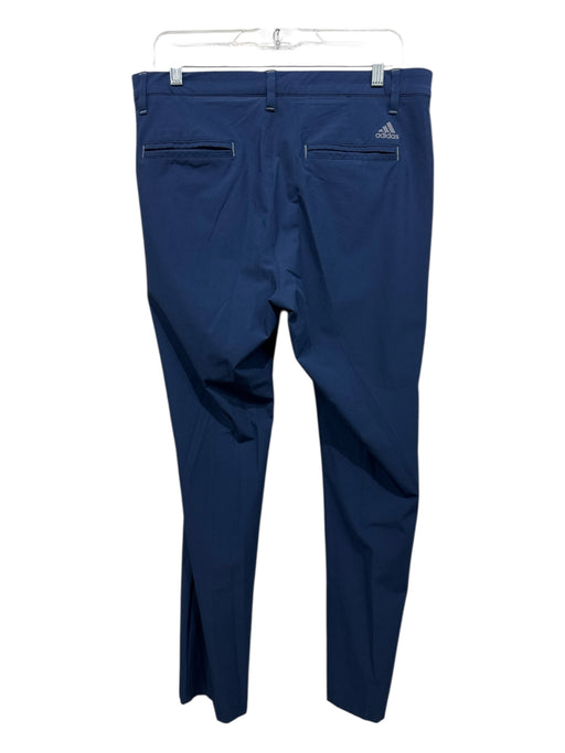 Adidas Size 32 Navy Blue Polyester Solid Zip Fly Men's Pants Navy Blue / 32