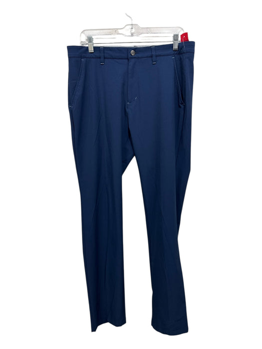 Adidas Size 32 Navy Blue Polyester Solid Zip Fly Men's Pants Navy Blue / 32