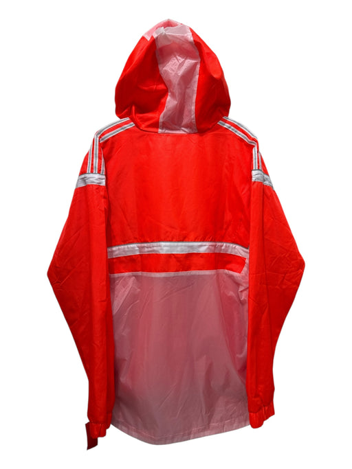 Adidas Size L Orange Polyester Hoodie Men's Jacket Orange / L