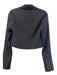 T Alexander Wang Size 2 Black Polyester Long Sleeve Cropped Button Front Top Black / 2