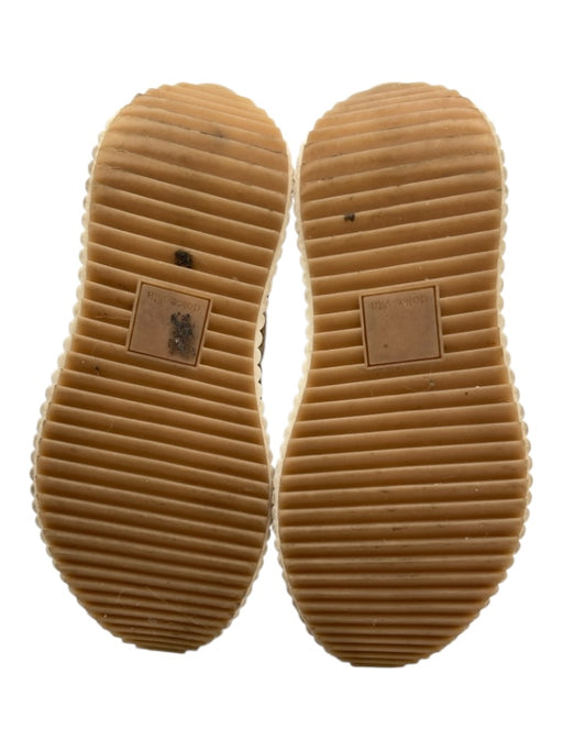 Dolce Vita Shoe Size 6 Cream & Tan Leather & Textile Lace Up Low Top Sneakers Cream & Tan / 6