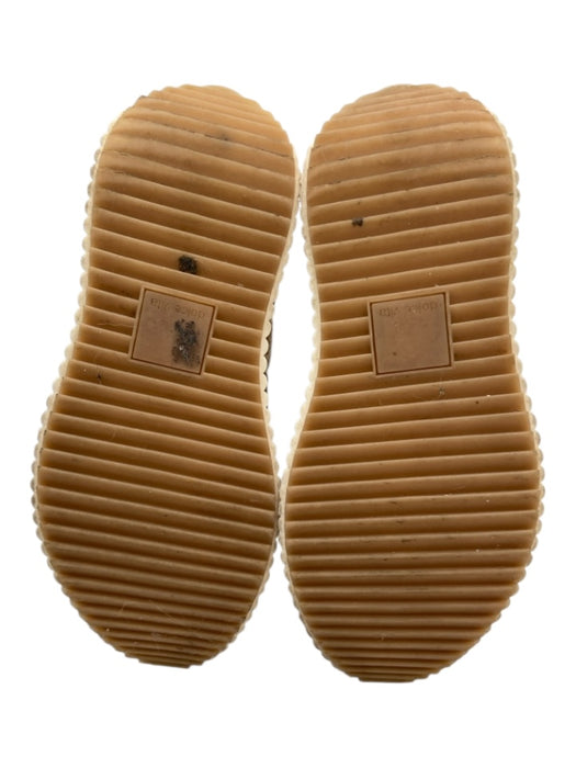 Dolce Vita Shoe Size 6 Cream & Tan Leather & Textile Lace Up Low Top Sneakers Cream & Tan / 6