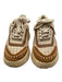 Dolce Vita Shoe Size 6 Cream & Tan Leather & Textile Lace Up Low Top Sneakers Cream & Tan / 6
