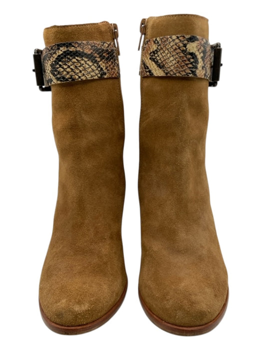 Matisse Shoe Size 6 Tan & brown Leather Upper Suede Snake Skin Print Boots Tan & brown / 6