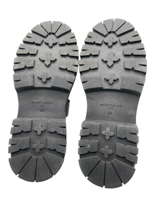 Marc Fisher Shoe Size 6 Burgundy Red Patent Leather Buckle Lug sole Loafers Burgundy Red / 6