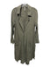 Free People Size XS Green & Gray Long Sleeve Striped Button Front Collar Jacket Green & Gray / XS