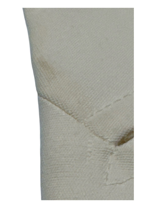 Gucci Size 40 Ivory cotton & polyamide 2 Buttons Shoulder Pads Lapel Jacket Ivory / 40