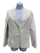 Gucci Size 40 Ivory cotton & polyamide 2 Buttons Shoulder Pads Lapel Jacket Ivory / 40