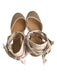 Castaner Shoe Size 38 Beige Woven Almond Toe Wedge Espadrille Tie Ankle Shoes Beige / 38