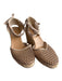 Castaner Shoe Size 38 Beige Woven Almond Toe Wedge Espadrille Tie Ankle Shoes Beige / 38