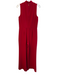 Trina Turk Size 4 Red Polyester Halter Neck Keyhole Sleeveless Jumpsuit Red / 4
