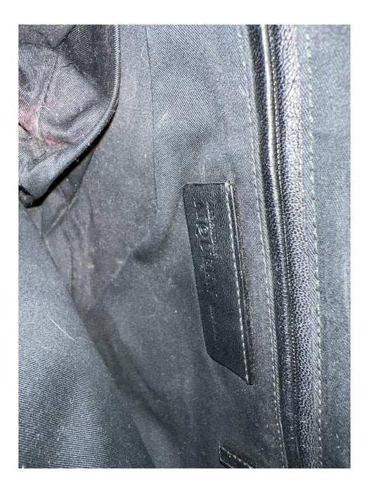 Alexander McQueen Black, White & Orange Print Feather Print double zip Bag Black, White & Orange Print / Small