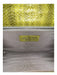 Jason Wu Lime Green Snakeskin Fold Over Snap Closure silver hardware Clutch Bag Lime Green / Small