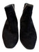 Aquatalia Shoe Size 5.5 Black Suede Side Zip Pointed Square Toe Booties Black / 5.5