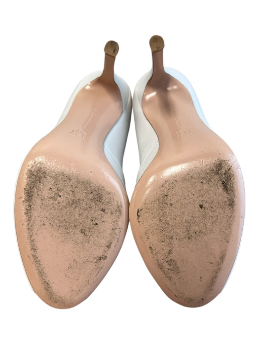 Gianvito Rossi Shoe Size 36 White Nappa Leather Peep Toe Ankle High Booties White / 36