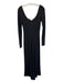 Alice & Olivia Size 2 Black Viscose Blend Back Zip Long Sleeve Cutout Gown Black / 2