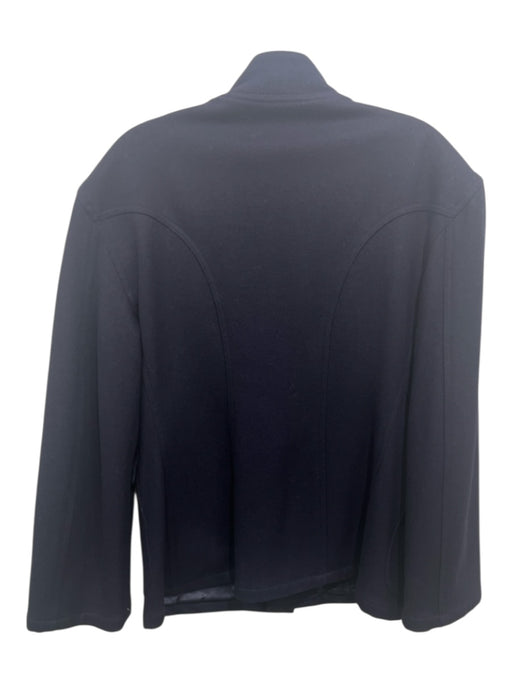 Armani Jeans Size L Navy Blue Wool Solid Buttons Men's Jacket Navy Blue / L