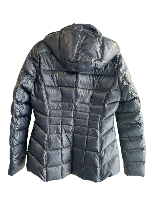 Andrew Marc Size S Navy Polyester Duck Down Detachable Hood Zip Front Coat Navy / S