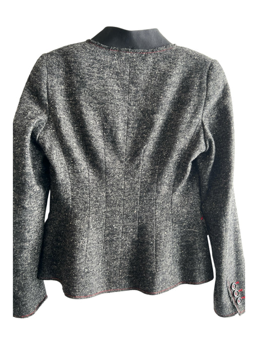 Moschino Cheap & Chic Size 8 Dark Gray Wool Blend Double Breast Blazer Jacket Dark Gray / 8