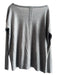 Diane Von Furstenberg Size L Gray Polyester & Wool Scoop Neck Long Sleeve Top Gray / L
