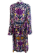 Ralph Lauren Purple Size 8 Multi Viscose Blend All Over Print Long Sleeve Dress Multi / 8