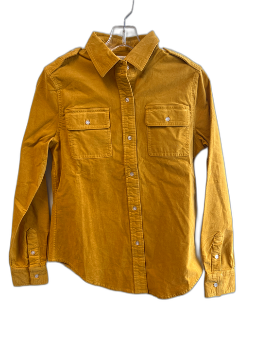 Ann Mashburn Size Small Mustard Yellow No Fabric Tag Long Sleeve Collared Top Mustard Yellow / Small