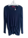 Sies Marjan Size Large Midnight Cotton Long Sleeve Round Neck Tiered Bottom Top Midnight / Large