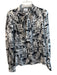 Weill Size 3 White & Black No Fabric Tag All Over Print Long Sleeve Top White & Black / 3