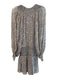 Karina Grimaldi Size Large Gray & Black No Fabric Tag Wide Waist Band Dress Gray & Black / Large