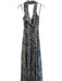 Rachel Zoe Size 2 Gray & Black Silk Halter All Over Print Dress Gray & Black / 2
