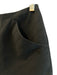 Chanel Size 36 Dark Navy Cotton Slit pockets Pleats Above knee Back Zip Skirt Dark Navy / 36