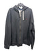 Polo Size XXL Dark Gray Cotton Solid Zip UP Hoodie Men's Jacket XXL