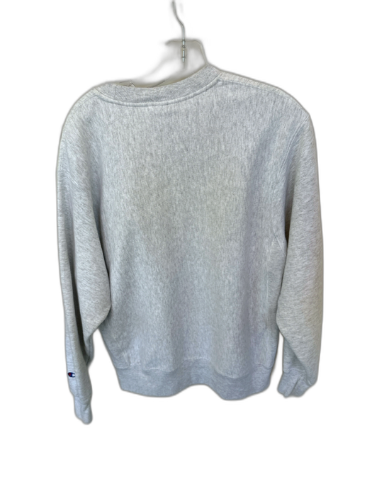 Champion Size M Grey Cotton Blend Crew Neck Athleisure Sweatshirt Grey / M